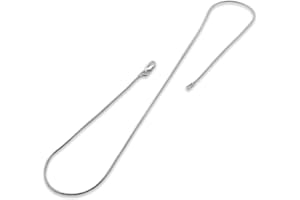 PORI JEWELERS 925 Sterling Silver Italian Magic Snake Chain Necklace - 16"-30"