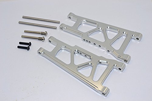 Traxxas Slash 4X4 & Stampede 4X4 VXL Upgrade Parts Aluminum Front/Rear Lower Arm - 1Pr Set Silver