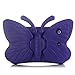 iPad case for Kids, Feitenn 3D Cartoon Butterfly Non-Toxic EVA Light Weight Kid Proof Shockproof case with Kickstand for ipad 5/ ipad 6 /ipad pro 9.7/ New iPad 2017 (Purple)