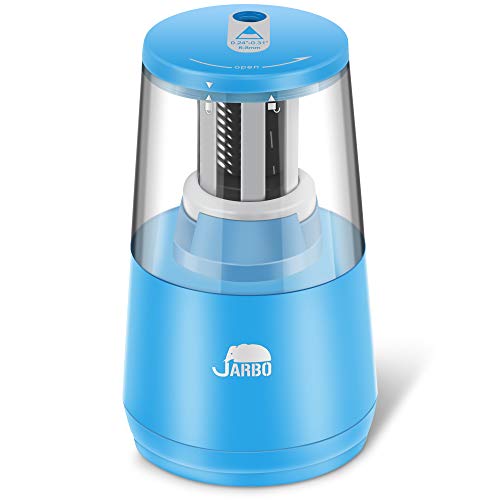 JARBO Electric Pencil Sharpener, Heavy-duty Blade Helical to Fast Sharpen and Auto Stop for No.2 pencil and colored pencil, Operated with USB or AA Battery in classroom, office, home and studio - Thumbnail 6