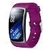 Aresh for Samsung Gear Fit 2 Pro Band / Samsung Gear Fit 2 Band, Replacement Bands Accessories for Samsung Gear Fit 2 Pro SM-R365/ Fit 2 SM-R360 Smartwatch (5.9"-7.5") Pink/Purple