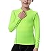 LANBAOSI Boys&Girls Long Sleeve Compression Soccer Practice T-Shirt Green