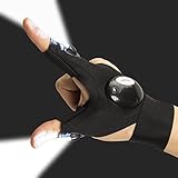 ThxToms LED Flashlight Glove for Repairing and Working in Darkness Places, Fishing, Camping, Hiking, Right Hand Medium
