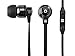 Monoprice Hi-Fi Reflective Sound Technology Earbuds Headphones - Black/Carbonite with in-Line Controller and Microphone