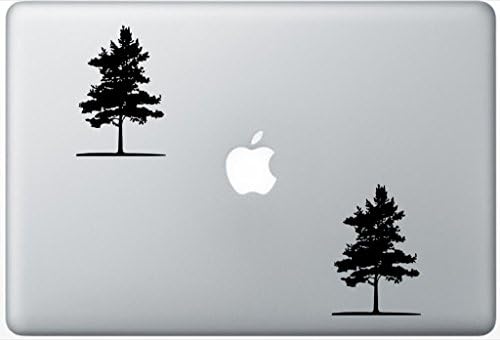 Fir Tree LeporeDecals2900 Set Of Two (2x) , Decal , Sticker , Laptop , Ipad , Car , Truck