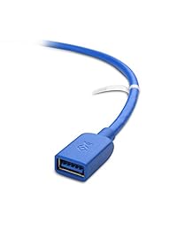 Cable de extensión USB 3.0 tipo A, macho a hembra, de Cable Matters, Azul 6 patas