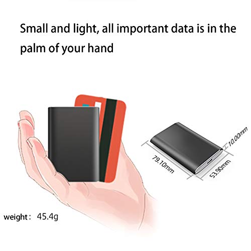 QIAO Externe Festplatte Tragbare 1TB-2.5 Zoll USB 3.1 Backups SSD Tragbare Für TV,PC,Mac,Laptop,Desktop,Windows,Rot,1TB – Bild 8