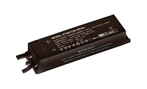 Saxby 12V Transformer 20W - 60W dimmable ET60R