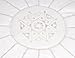 Moroccan Buzz Premium Leather Pouf Ottoman Cover, White (UNSTUFFED Pouf)