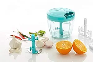 Brownell Handy Mini Thread Chopper Vegetable Chopper Cutter with 3 Stainless Steel Blades for Effortless Chopping Vegetable and Fruit for Kitchen (750 ML)