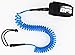 BPS 10' Ultralite Coiled SUP Leash - Dark Blue