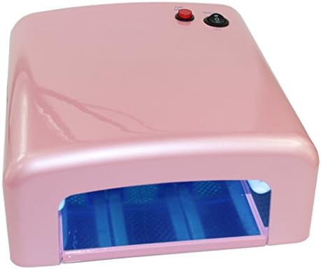 36W Nail Dryer, Gelish Gel Curing UV Nail Lamp with Sliding Tray Ideal For Beauty Salons In House,Upgraded Lamp Curing Nail Art Timer Dryer (Pink)