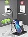 Wireless Charging Station,3 in 1 Fast Charger Phone Stand for iPhone X/XS/XR/XS Max/ 8 Plus,iWatch Charging Dock for 1/2/3/4 Airpod Charger Stand(Not Including Devices and iWatch Cable)