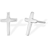 Boma Jewelry Sterling Silver Cross Stud Earrings