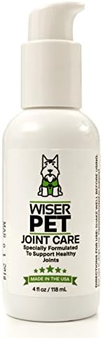 Wiser Pet Joint Supplement for Dogs - Natural Formula Glucosamine Chondroitin and Msm. Dog Hip and Joint Pain Relief, Fast Acting, No Mess, Liquid Treatment