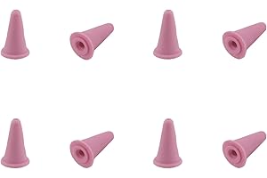 8pcs Knitting Needle Stoppers, Pink Small Silicone Knitting Needle Point Protector Needle Tip Cap Stitch Stopper Protector Cover Knitting Accessories Supplies for Knitting Needle, SATONBEYI