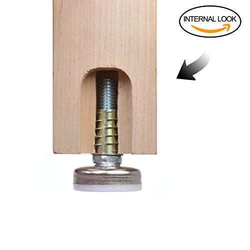 3 Furniture+Levelers+Adjustable+Thread+Diameter