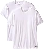 Kenneth Cole New York Men's Superfine Cotton Crew Neck T-Shirt, White, Medium (Pack of 2)