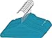 Utopia Home Kids Velvet Hangers - Small Clothes Hanger - Non Slip - Space Saver (25, Blue)