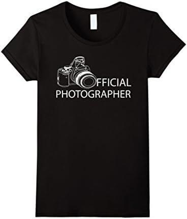 Women's OFFICIAL PHOTOGRAPHER - Photographer Tshirt Small Black