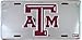 TEXAS A&M Super Stock Metal License Plate 6 x 12