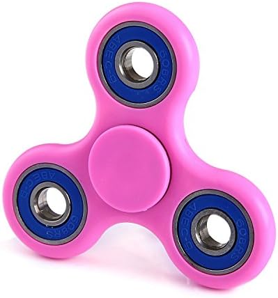 YAMQL Fidget Spinner Toy Si3N4 Hybrid Ceramic Bearing, Perfect For Kids &amp; Adults, Best Stress Reducer Relieves EDC ADHD Anxiety and Boredom (Pink-blue)