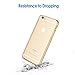 JETech Case for iPhone 6 Plus and iPhone 6s Plus 5.5-Inch, Non-Yellowing Shockproof Phone Bumper Cover, Anti-Scratch Clear Back (Gold)