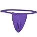 TiaoBug Men Lingerie Bulge Pouch Backless Bikini Trunks Underwear Underpants Purple One Size