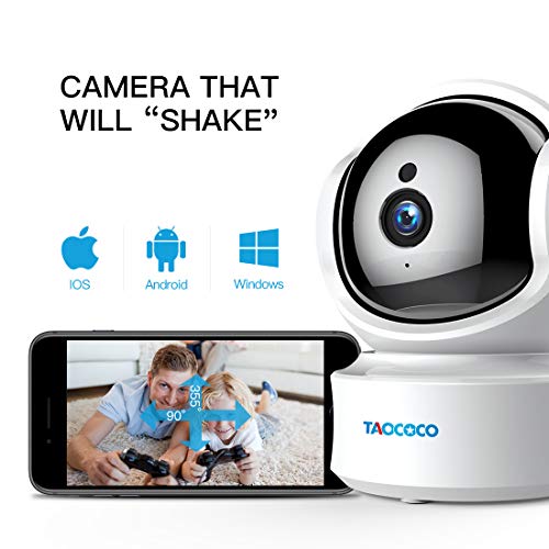 Baby Monitor Camera, Taococo IP Camera Wireless 1080P HD Home Security Camera for Baby Elder Pet Dog Monitor with Pan/Tilt Two-Way Audio,Night Vision,Motion Detection and Phone App Remote Control