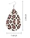 10 Pairs Leather Earrings Teardrop Leather Earrings Petal Drop Leaf Dangle Earrings for Girls Wome (Style 1)