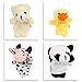 LEORX 10pcs Different Cartoon Animal Finger Puppets Soft Velvet Dolls Props Toys