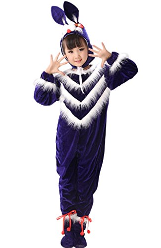 Lovely Item Girl's Cartoon Rabbit Animal Jumpsuit Pajamas Cosplay Costume