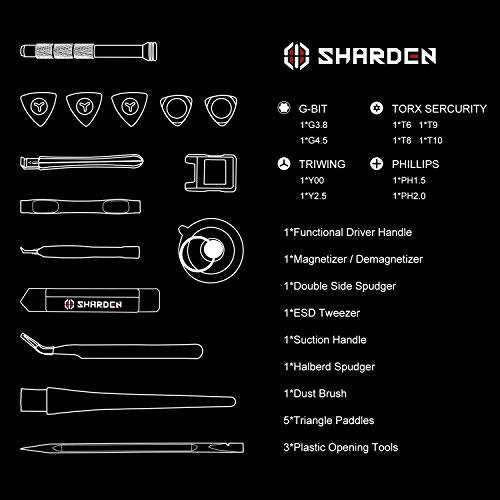 image for Sharden Triwing Screwdriver Set for Nintendo, 25 in 1 Professional Pre