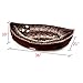 JOYELF Medium Dog Bed with Washable Removable Cover, Cute Pirate Ship Warming Cat Cuddle Bed, Plush Banana Calming Pet Bed for Puppy Dogs & Cats with Squeaker Toys as Gift