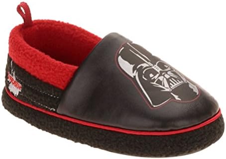 Star Wars Darth Vader Boy's Slippers A-Line Slippers Black (9-10 M US Toddler)
