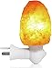 Salt Night Light – Pack of 2 - Naturally Carved Shape – Made with Himalayan Salt Rock Crystals – 360 Degree Adjustable Plug – Cordless and Space-Efficient Wall Decoration - by Utopia Home