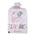 Viviland Baby Towels and Washcloths, Soft Absorbent Pink Baby Bath Towel Set, Elephant Hooded Towels with 5 Infant Face Washcloths (6 Pieces)
