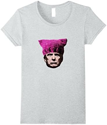 Women's Trump Shirt Pussycat Hat Large Heather Grey