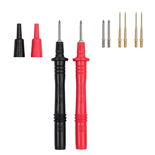 Proster Multimeter Probe Test Lead Kit with Alligator Clips Replaceable Automotive Multimeter Leads Clamp Meter Leads Electronic Multimeter Test Leads