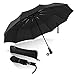 Newdora Windproof Travel Umbrella Golf Umbrella Auto Open Close, Lightweight 8 Ribs Automatic Windproof Canopy Compact with Light Reflective with Gift Bag with Box