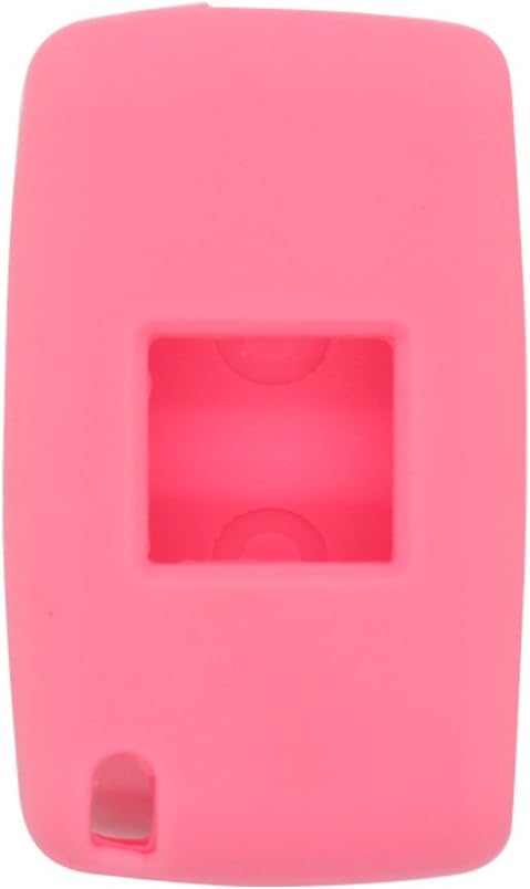 BROVACS Silicone Cover Protector Case Holder Skin Jacket Compatible with PEUGEOT CITROEN 2 Button Flip Remote Key Fob CV4302 Pink - Image 3