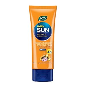 Joy Hello Sun Sunblock & Anti-Tan Lotion Sunscreen SPF 40, PA+++ For All Skin Types 60 ml