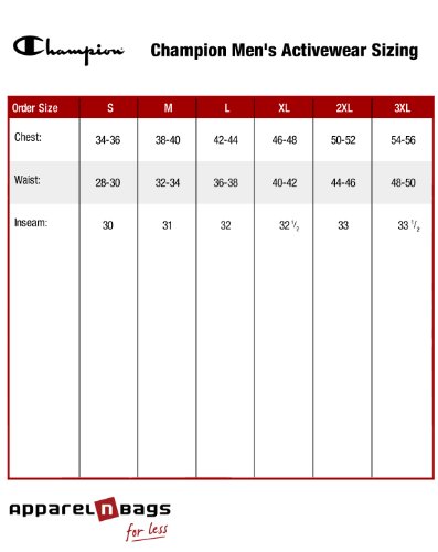 Champion Hoodie Size Chart Men's Size Large Champion Hoodie