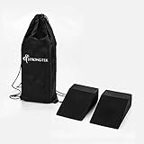Yoga Foam Wedge Blocks (Pair) Soft Wrist Wedge, Supportive Foot Exercise Accessories, Balance, Strength, Stretch, Pilate, Fitness, Squat, Pushup, Plank, EVA Riser Block