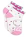 Peppa Pig Girls 6 pack Socks (2-4 Toddler (Shoe: 4-7), Pink/Multi Quarter)