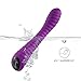 Sensaty Cordless Wand Massager, USB Rechargeable Powerful Body Massage Wand Waterproof Silicone Vibrator Massager for Personal Use- Purple