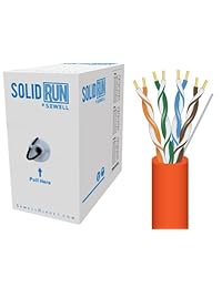 Sewell Direct sw 9414 SolidRun por Sewell CAT5e Cable a granel, 1,000 pies, color blanco negro