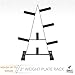 Olympic Weight Plate Rack, Holds up to 500lb of 2 inch Weights by D1F – Black Weight Holder Tree with 7 Branches for Stacking and Storing High Capacity Weights-Durable Triangle Plate Racks (Renewed)thumb 4