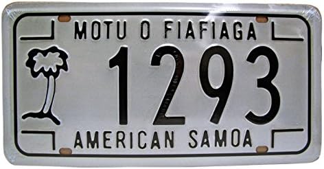 Dioramax American Samoa – MOTU 54/33 – Car Sign – O fiafiaga – White/Black – 1/1 SCALE