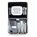 Munchkin® Grown Ups Table 7pc Toddler Feeding Supplies Gift Set, Includes Plates, Bowl, Open Cup and Stainless Steel Utensils, Grey